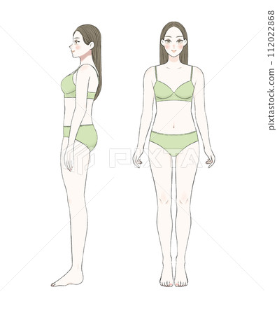 Straight skeletal woman underwear version 112022868