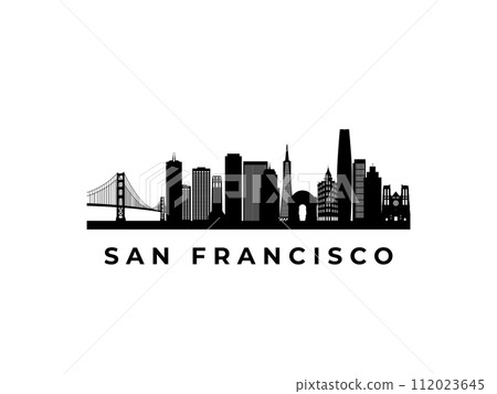 Vector San Francisco skyline. Vector San Francisco skyline. 112023645