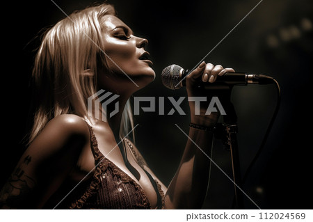 Soulful Female Vocalist Performing 112024569