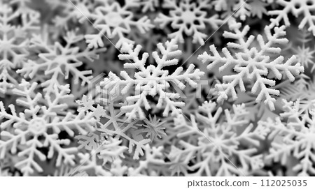 Snowflake patterns are overcrowded. 112025035
