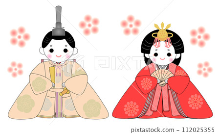 可愛的女兒節娃娃 112025355