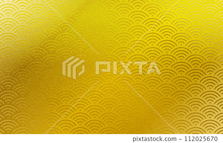 金色/金色奢華青海波浪背景 金色/金色奢華青海波浪背景 112025670