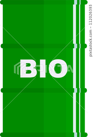 Metal Barrel with Biological Substance Icon. Vector Illustration. Metal Barrel with Biological Substance Icon. Vector Illustration. 112026393