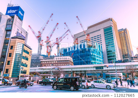 日本東京街景、日本橋1丁目再開發案等=2020年2月27日 112027665