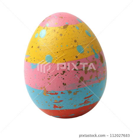 Easter egg close up isolated 112027683