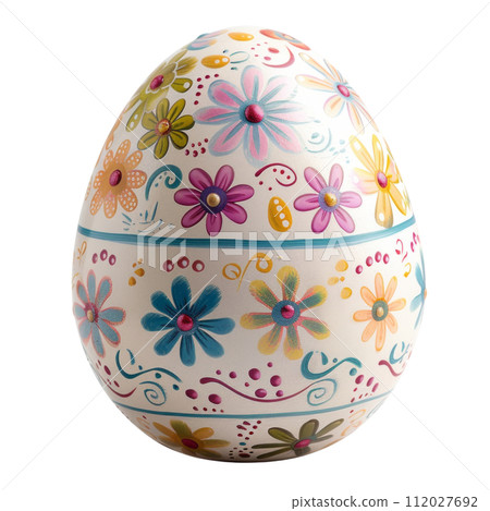 Easter egg close up isolated 112027692