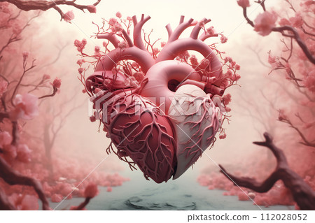 Heart of Nature: An Ethereal 3D Landscape 112028052