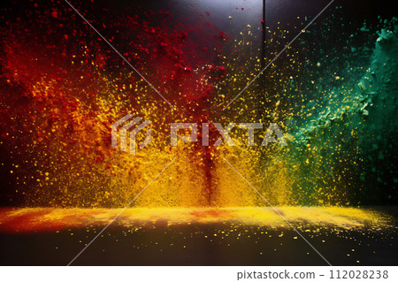 Abstract Splattered Paint Texture. African American History or Black History Month concept Abstract Splattered Paint Texture. African American History or Black History Month concept 112028238