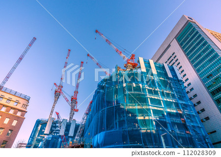Tokyo cityscape in Japan, looking at the Nihonbashi 1-chome redevelopment project, etc. = February 27, 2020 Tokyo cityscape in Japan, looking at the Nihonbashi 1-chome redevelopment project, etc. = February 27, 2020 112028309