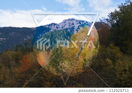 View from Berchtesgaden National Park, Berchtesgaden Alps, at Bavaria, Germany, Europe 112028711