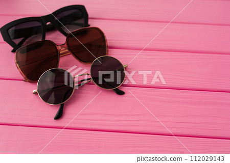 Summer abstract background mockup sunglasses fashionable Summer abstract background mockup sunglasses fashionable 112029143