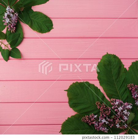 Summer abstract background mockup template in corners flowers borders frames lilac bloom Summer abstract background mockup template in corners flowers borders frames lilac bloom 112029183