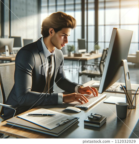 看計算機的一個人 看計算機的一個人 112032029