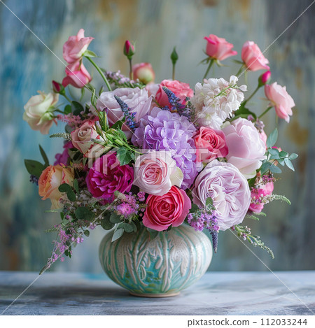 Bouquet into a vase 112033244