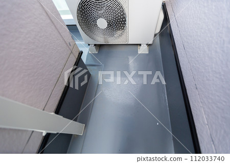 Dirty balcony, yellow sand, pollen 112033740