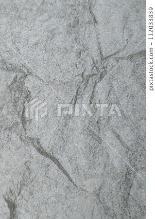 Background material of rock image made with Japanese paper 112033839