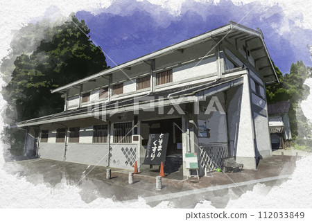 Watercolor style Toyama Citizen Folk Art Village Medicine Museum Toyama City, Toyama Prefecture 112033849