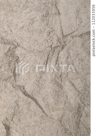 Background material of rock image made with Japanese paper 112033956