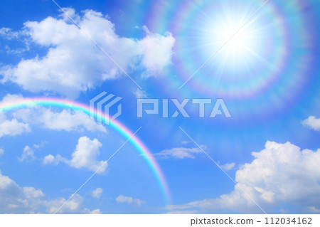 在藍天和太陽的彩虹 在藍天和太陽的彩虹 112034162