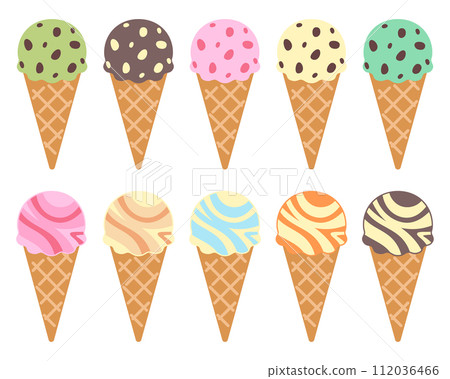Ice cream illustration set 2 112036466