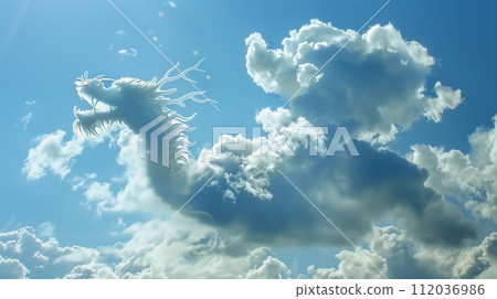 雲中的龍 天空中的龍 雲中的龍 天空中的龍 112036986