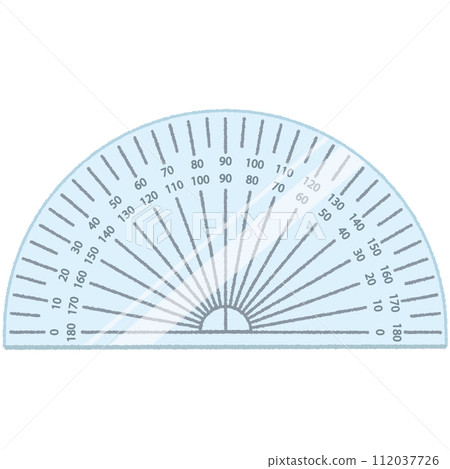 Illustration of protractor 112037726