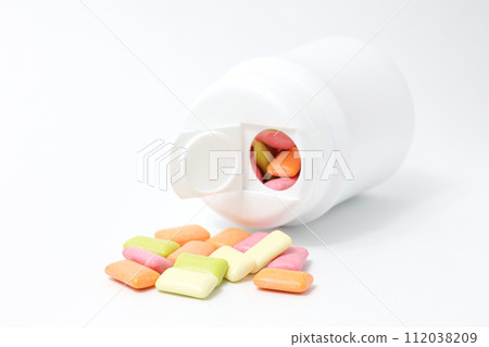 口香糖, 木糖醇, 咀嚼, 點心, 糖果, 食品, 口香糖, 容器, 塑膠容器 112038209