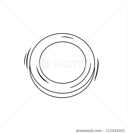 Vector black outline eye shadow. Isolated contour cosmetic illustration side view. Drawn makeup. Vector black outline eye shadow. Isolated contour cosmetic illustration side view. Drawn makeup. 112038301