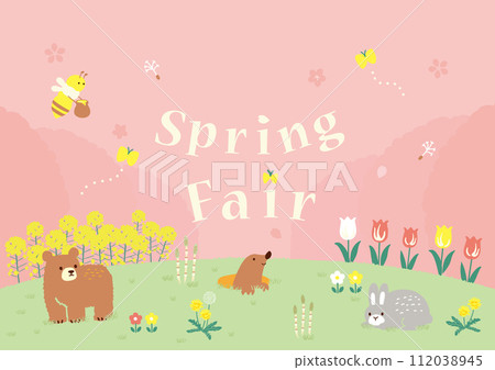 Spring fair illustration 112038945