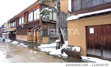 金澤西茶屋街的雪景 112039370