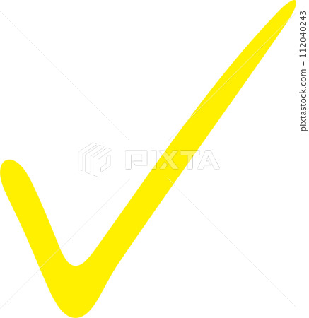 Check mark hand drawn Check mark hand drawn 112040243