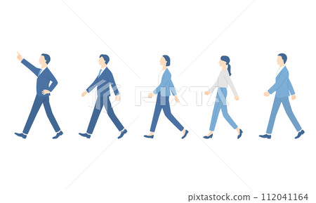 Business person walking with a goal Business person walking with a goal 112041164