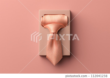 A silk necktie, a classic formal accessory for men, adds a touch of elegance to business attire 112041238
