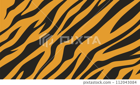 Abstract Tiger Stripe Pattern Design Abstract Tiger Stripe Pattern Design 112043084