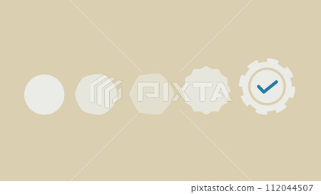 圓圈發生變化,變成齒輪。 圓圈發生變化,變成齒輪。 112044507