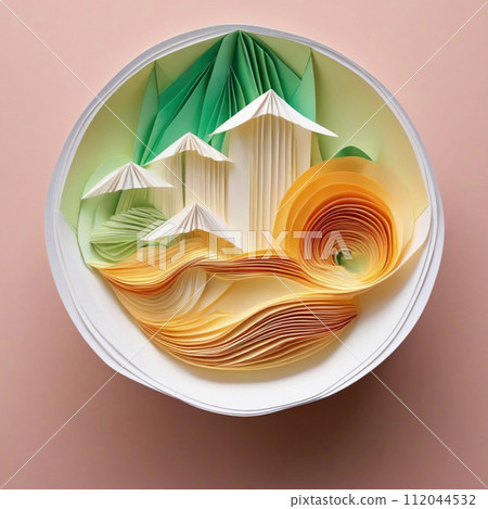 Ramen made with origami 112044532