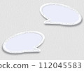 Three-dimensional speech bubble background ellipse 112045583