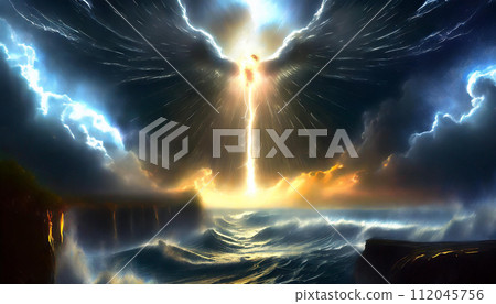 Mysterious lightning, thunder that brings down heaven Mysterious lightning, thunder that brings down heaven 112045756