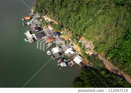 Seaside villages and mangrove forests on the island Seaside villages and mangrove forests on the island 112047219
