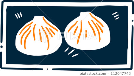 isolate salapao flat style on background 112047743