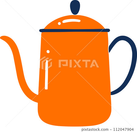 isolate coffee jar flat style on background 112047904