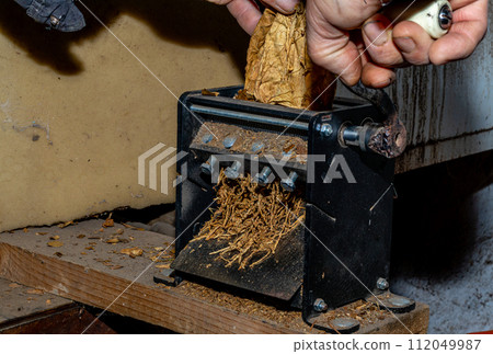 Cut tobacco and tobacco leaves 112049987