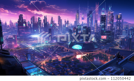 未來城市夜景 112050442