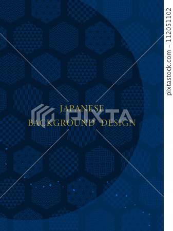 帶有標題的傳統日本圖案設計背景材料 帶有標題的傳統日本圖案設計背景材料 112051102