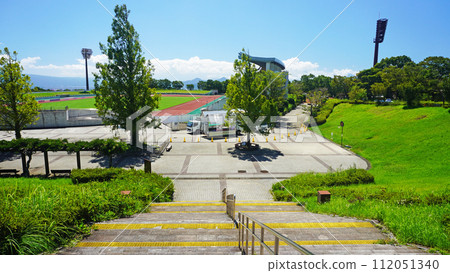 Ashitaka Regional Park Multipurpose Stadium under construction for an event Ashitaka Regional Park Multipurpose Stadium under construction for an event 112051340