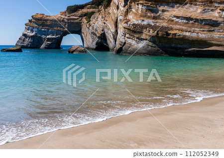 Elephant drinking rock, Tanegashima, sea, sky, waves 112052349