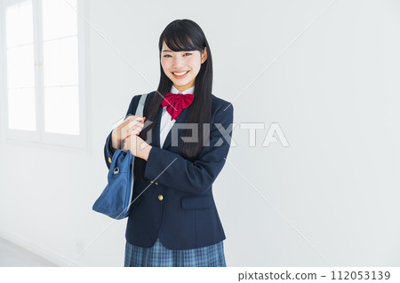 High school girl in uniform High school girl in uniform 112053139