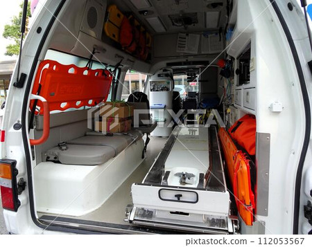 Inside the ambulance 112053567