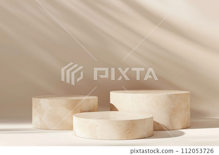 beige light podium 112053726