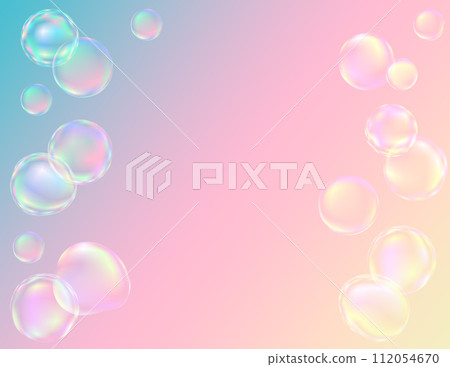 Beautiful soap bubble background Beautiful soap bubble background 112054670